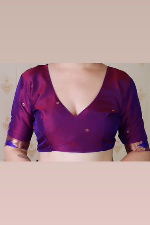 Lavender Woven Soft Silk Saree (ACA6747)