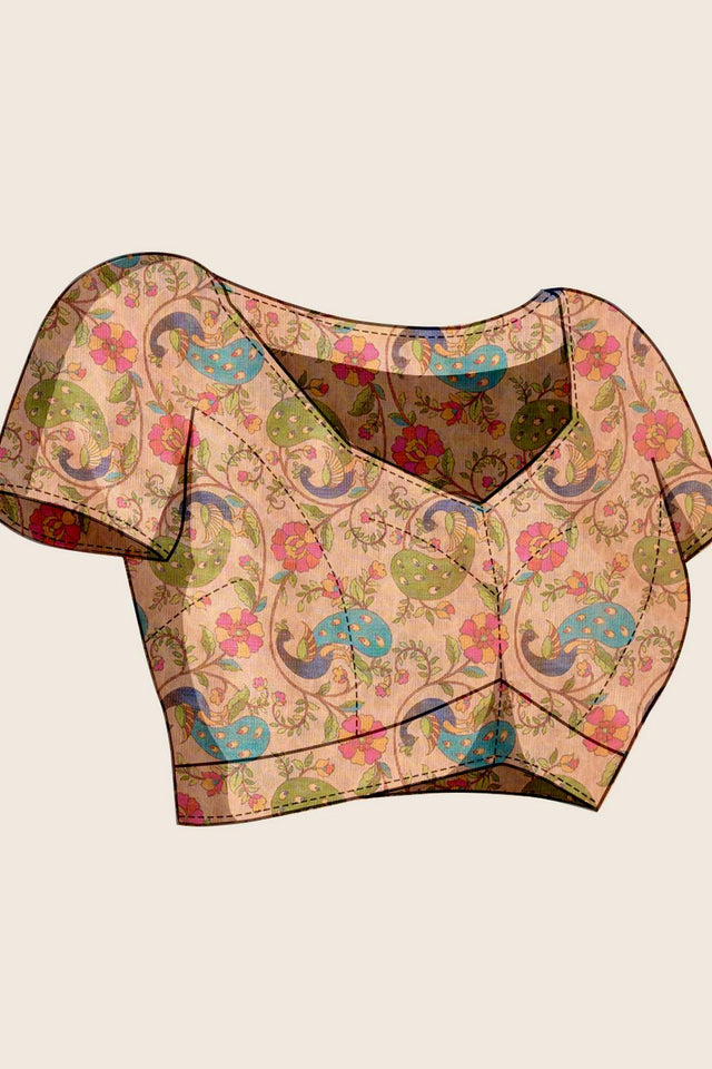 Beige Woven Linen Saree (ACA6874)