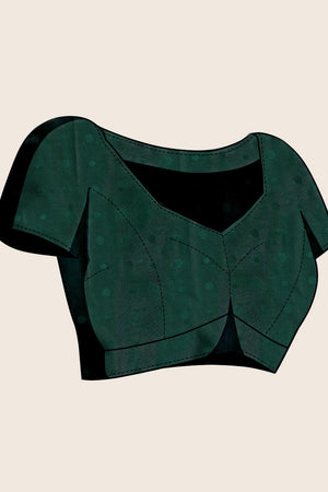 Green Woven Silk Saree (ACA6878)