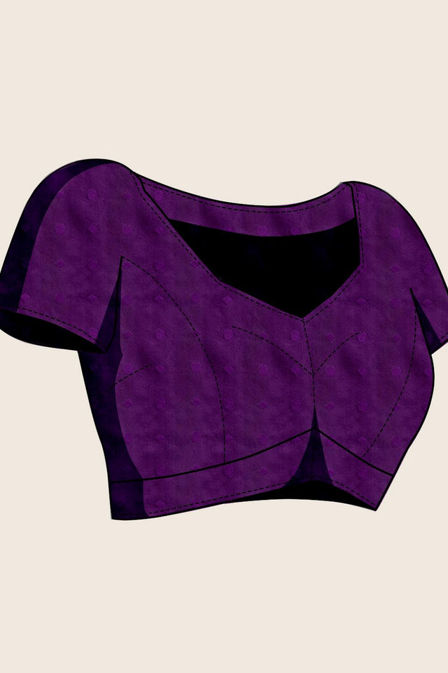 Violet Woven Silk Saree (ACA6879)