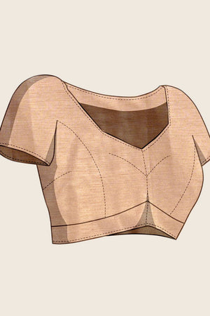 Beige Woven with Embroidered Work Linen Blend Saree (ACA6977)