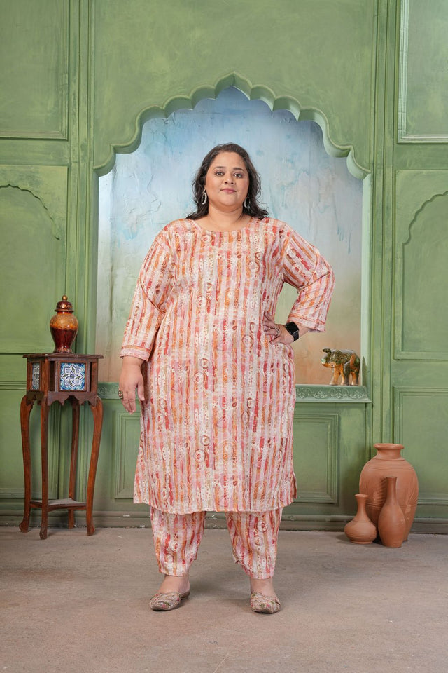 Maroon Floral Printed Rayon Kurti Pant Set (ACA7479)