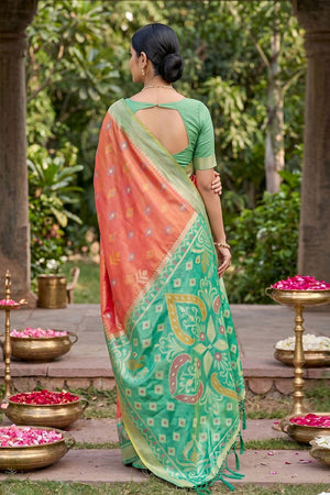 Mustard Woven Silk Saree (ACA8137)