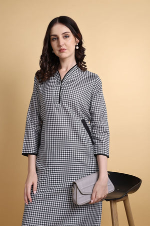 Black Printed Linen Co-ord Set (ACA8357)