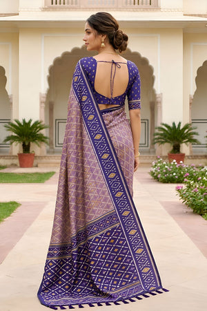 Grey Woven Silk Saree (ACA8469)