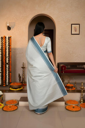 Green Woven Silk Saree (ACA9050)