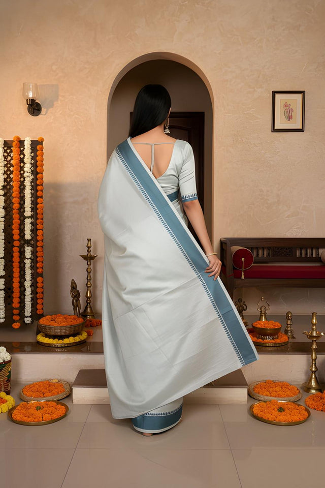 Green Woven Silk Saree (ACA9050)