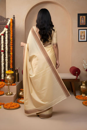 Yellow Woven Silk Saree (ACA9051)