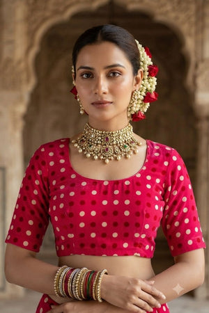 Pink Floral Printed Crepe Saree (ACA9212)