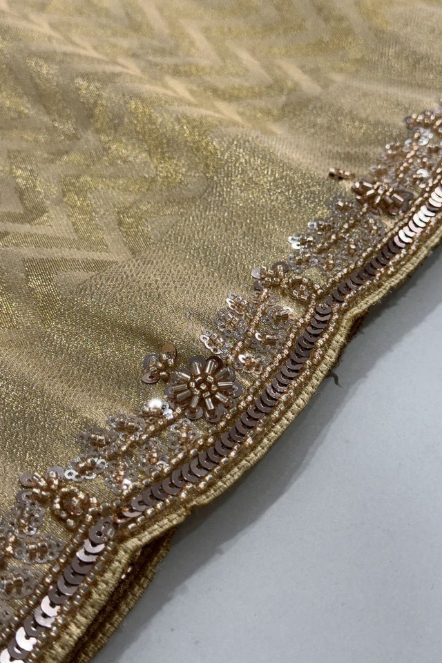 Beige Woven Banarasi Silk Saree (ACA9360)