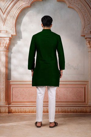 Mens Multi Color Woven Cotton Kurta Set (ACA9430)