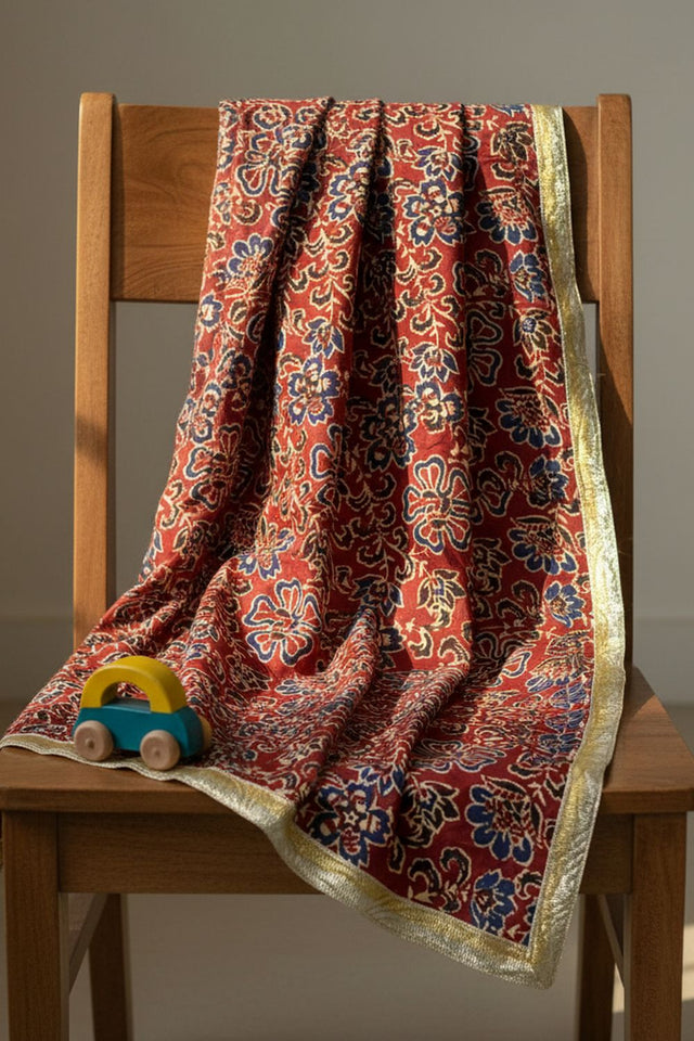 Maroon Printed Cotton Dupatta (ACA9523)
