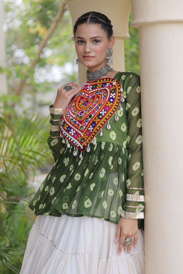 Off White Solid Cotton Free Size Stitched Lehenga (ACB1051)