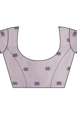 Lavender Woven Cotton Saree (ACB1541)
