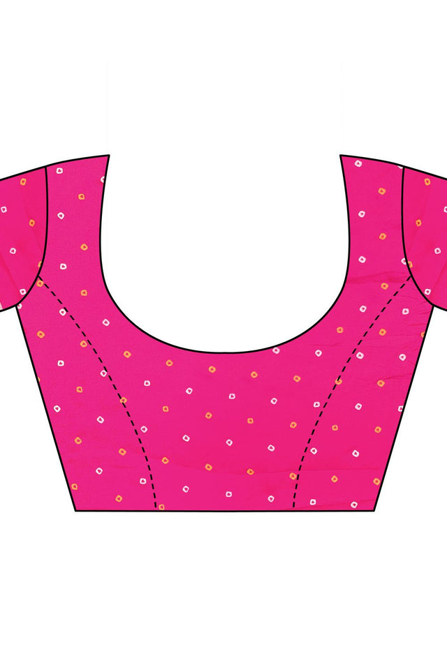 Pink Printed with Woven Pallu Satin Silk Saree (ACB2269)
