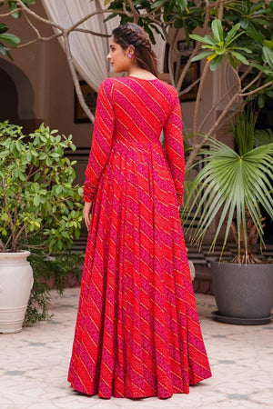 Pink Faux Georgette Digital Printed Indo-Western Suit Set