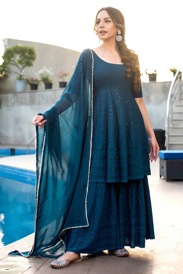 Morpich Rayon Printed Palazzo Suit Set (ACW7926)