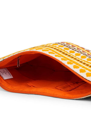 Multi Color Embroidered Jacquard Sling Bag