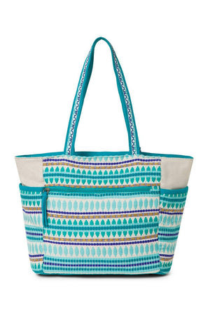 Multi Color Embroidered Jacquard Tote Bag