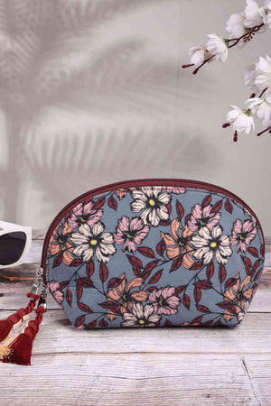 Multi-Color Floral Print Polycotton Hand Bag
