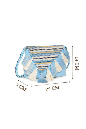 Multi Color Jacquard Jacquard Sling Bag
