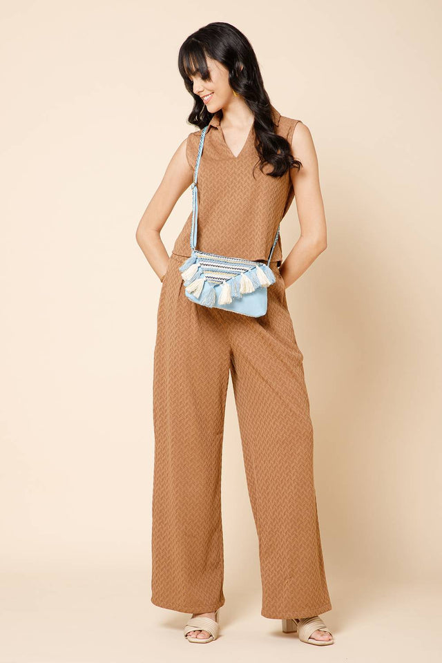 Multi Color Jacquard Jacquard Sling Bag