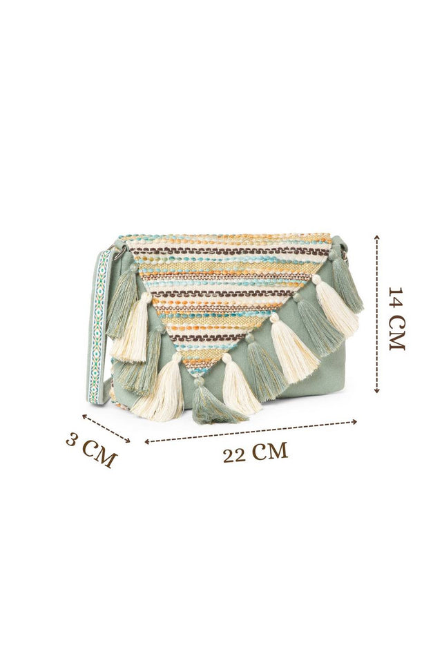Multi Color Jacquard Jacquard Sling Bag