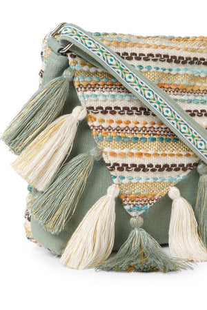 Multi Color Jacquard Jacquard Sling Bag