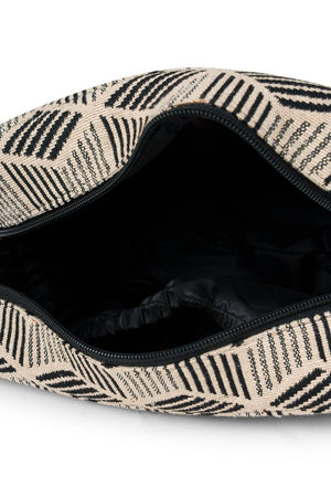 Multi Color Jacquard Canvas Clutch