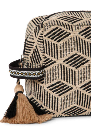 Multi Color Jacquard Canvas Clutch