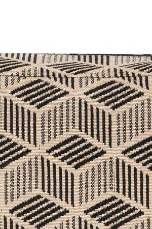 Multi Color Jacquard Canvas Clutch