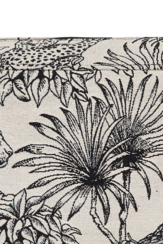 Multi Color Jacquard Canvas Clutch