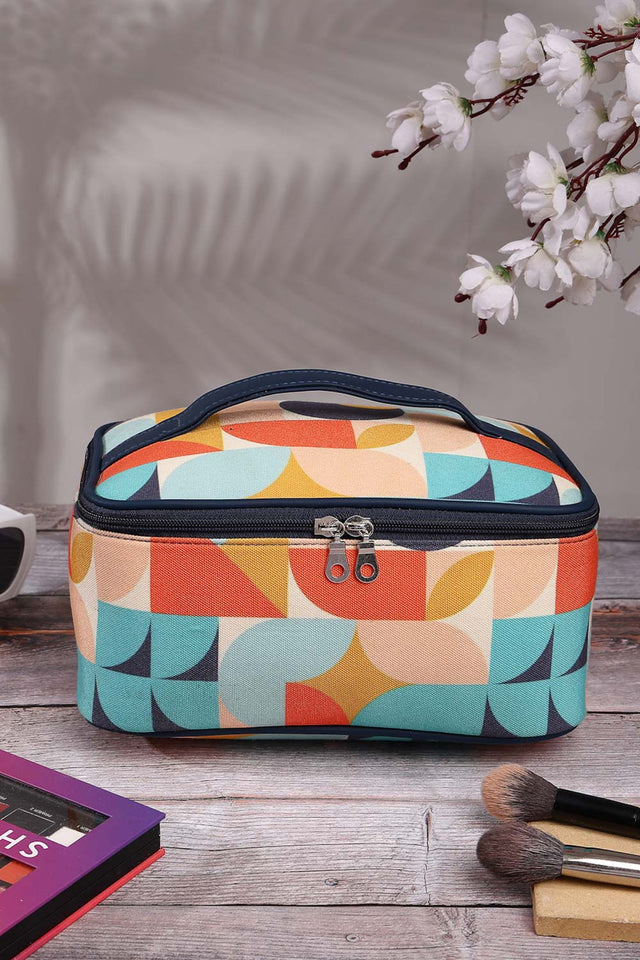 Multi-Color Abstract Print Polycotton Hand Bag