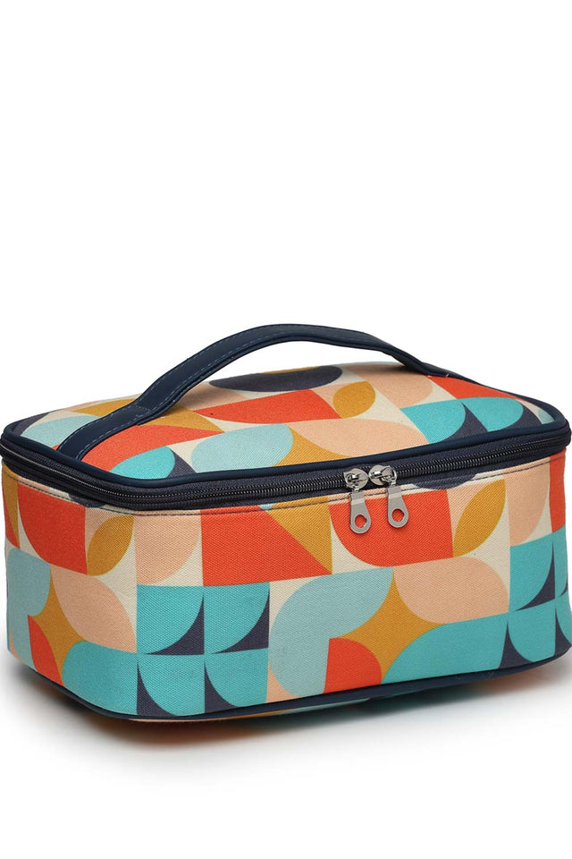 Multi-Color Abstract Print Polycotton Hand Bag