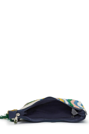Multicolor Abstract Cotton Sling Bag (ADB5303A)