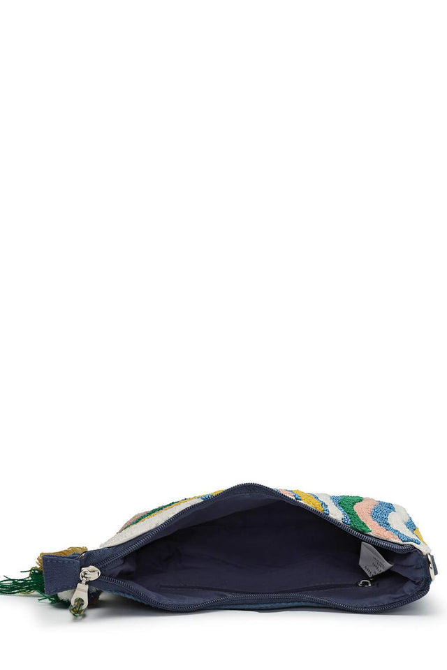 Multicolor Abstract Cotton Sling Bag (ADB5303A)