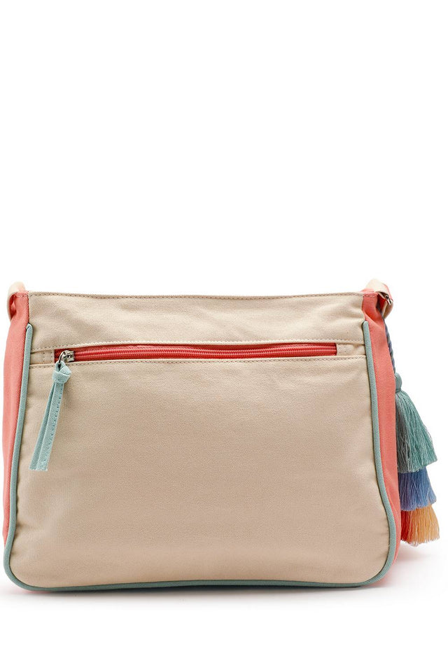 Multi Color Solid Cotton Sling Bag