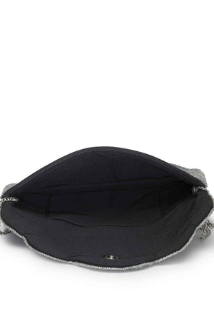 Silver Spectrum Embellished Cotton Sling Bag