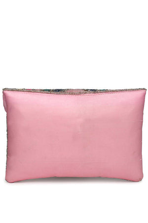 Multi-Color Beads Satin Sling Bag