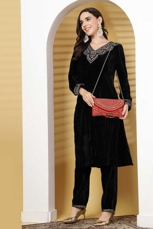 Multi-Color Embellished Faux Silk Clutch