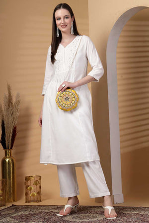 Yellow Embellished Faux Silk Clutch