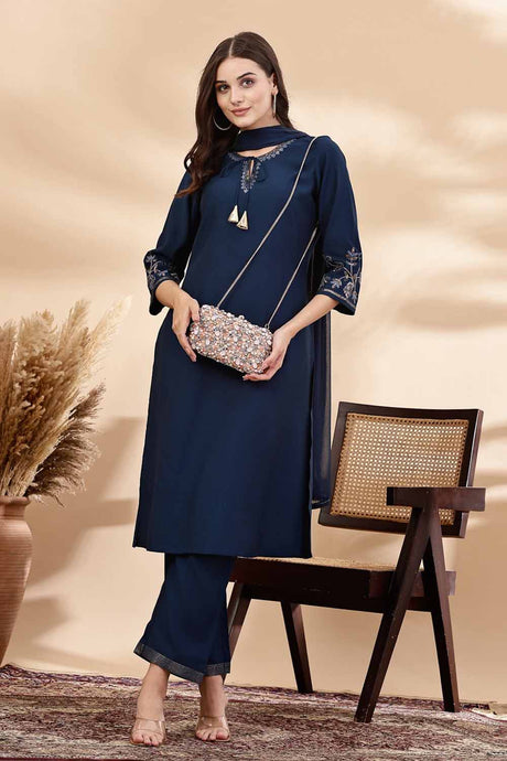 Adorn Peach And Multi Embellished Satin Clutch