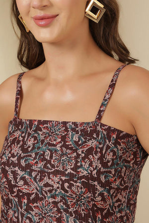 Multi Color Printed Cotton Tunic (AM-HKS1134)