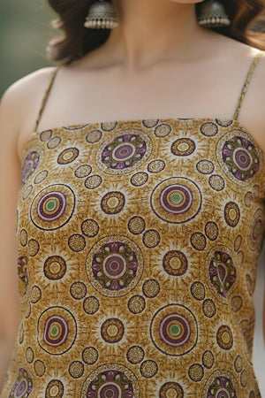 Multi Color Printed Cotton Top (AM-JBN0014)