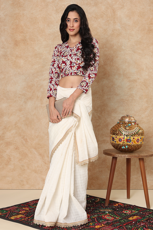 Multi Color Printed Lycra Blouse (RF-0300-MULT)