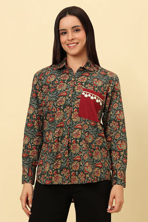 Multi Color Printed Cotton Shirt (CCSR0027-MULT)