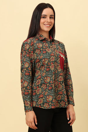Multi Color Printed Cotton Shirt (CCSR0027-MULT)