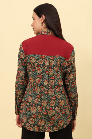 Multi Color Printed Cotton Shirt (CCSR0027-MULT)