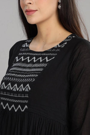 Grey & Black Ombre Cotton Dresses