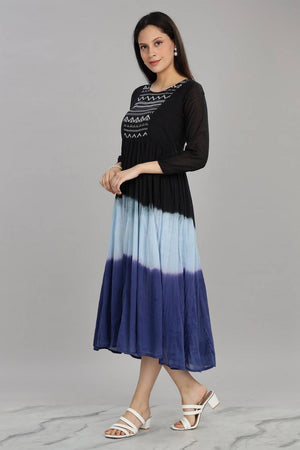 Blue Ombre Cotton Dresses